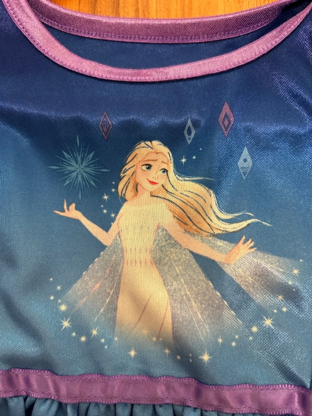 Disney Blue and Pink Elsa Nightgown colors are more vibrant than picture shows. - Picture 3 of 5